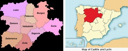 Maps of Castille and Leon Maps of Castille and Leon