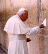The Pope at the Western Wall.