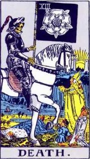 Death, the tarot card, from the Rider-Waite-Smith deck