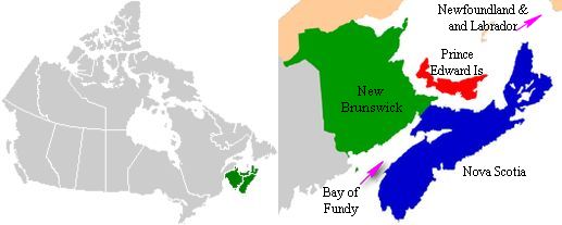 The Maritime provinces, also called the Maritimes or the Canadian Maritimes, is a region of Eastern Canada consisting of three provinces: New Brunswick, Nova Scotia, and Prince Edward Island