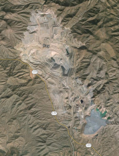 Ray open pit copper mine