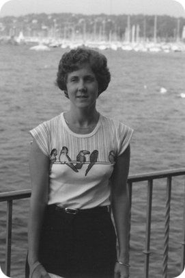 Betsy Beal on the coast of France - July of 1980