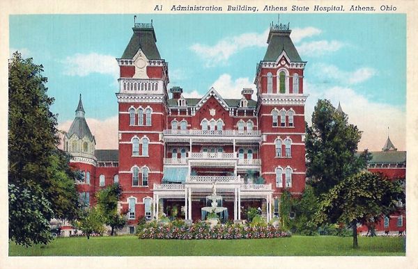 Athens State Hospital Postcard