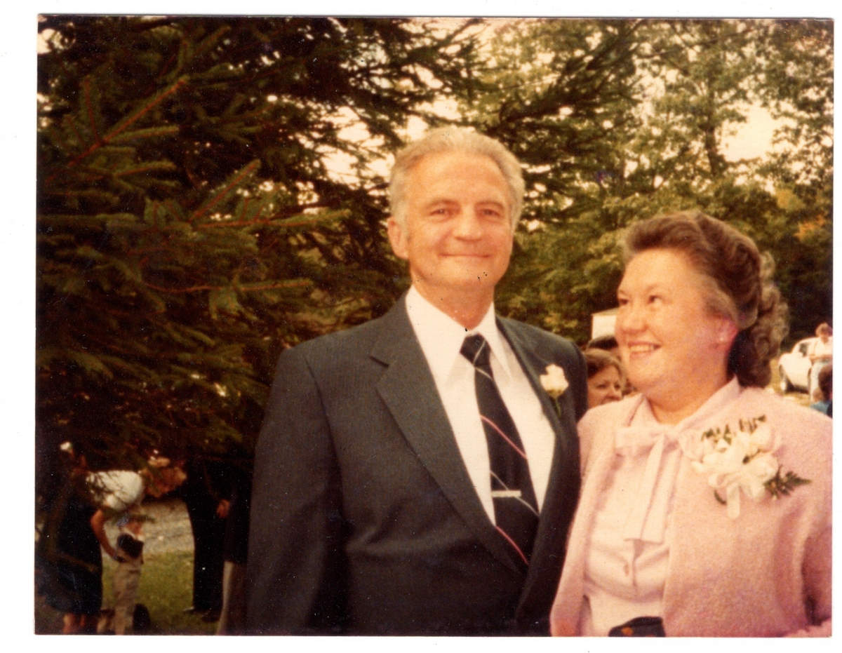 Bill and Etta M. Fichtner at Mark Fichtner's Wedding September 1983