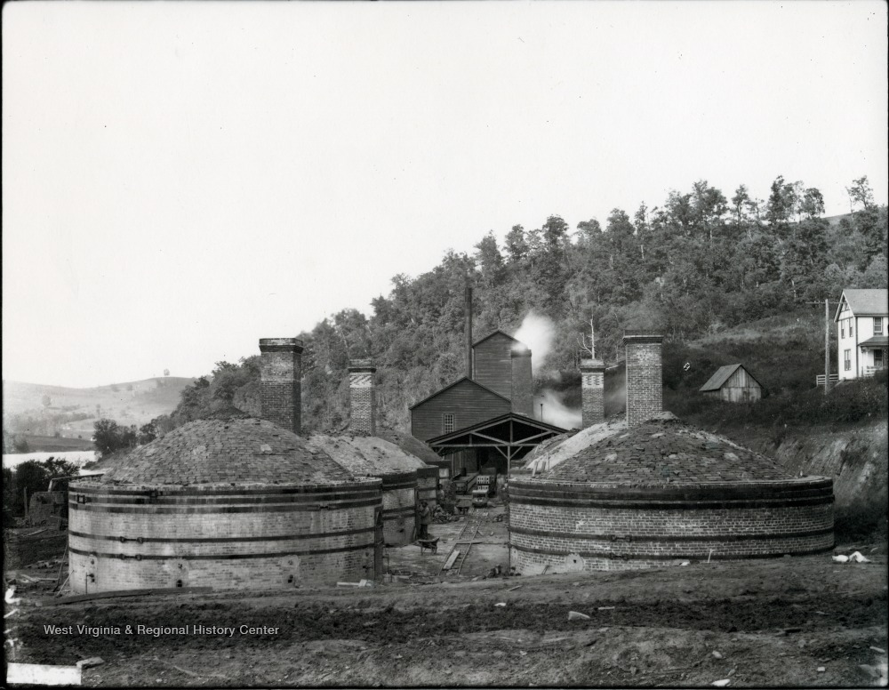 Brick kilns at the bottom of Eight Street in Morgantown WV